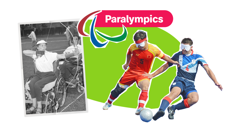 Grafik mit Foto: Symbolbild Paralympics