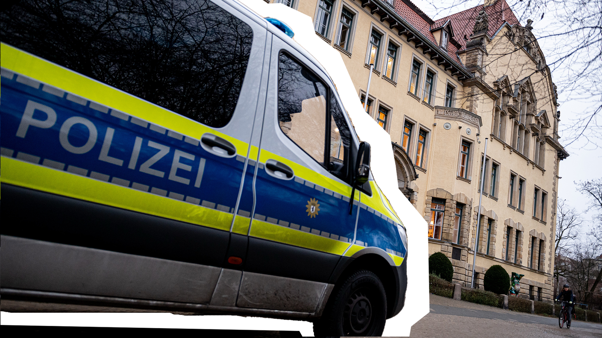 Polizei an Schule Berlin Friedenau