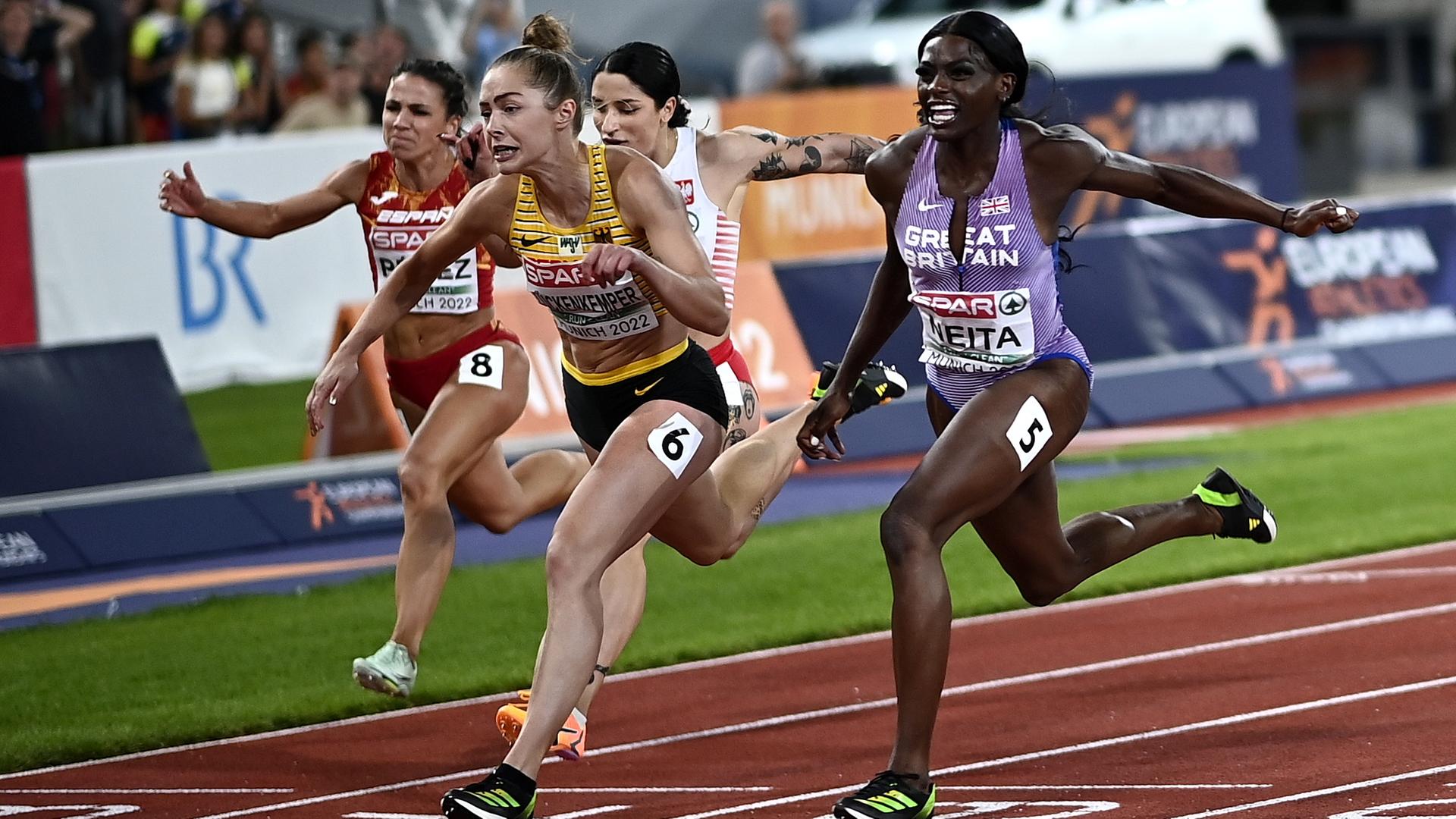 Gina Lückenkemper beim 100-Meter-Sprint