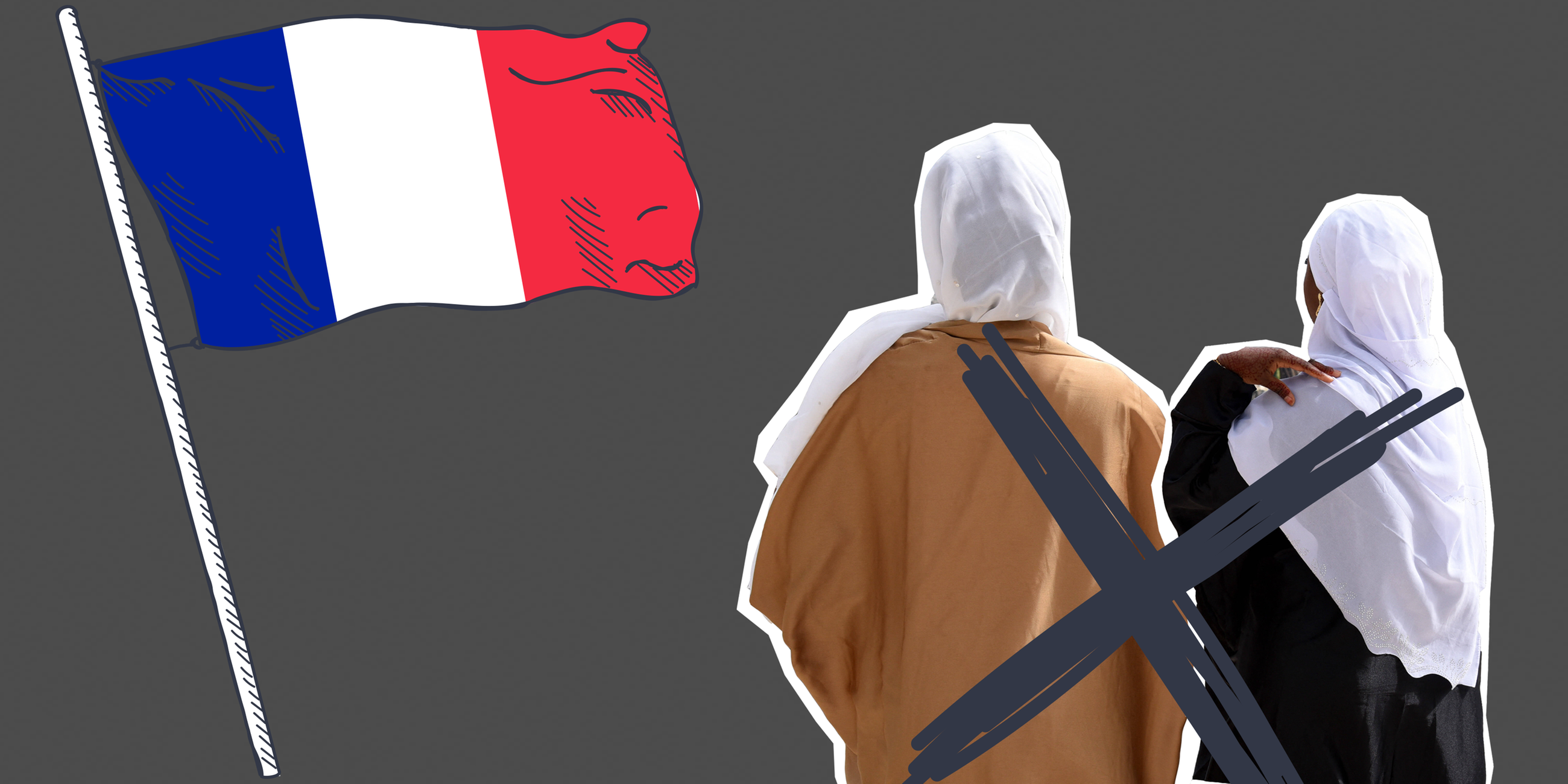 Grafik Abaya-Verbot