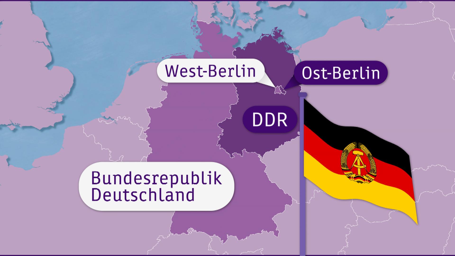 Grafik: geteiltes Deutschland