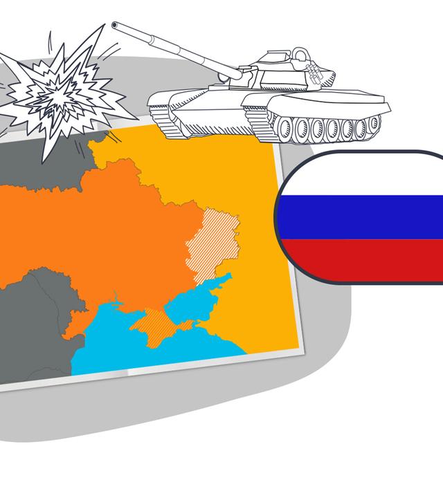 Grafik zum Krieg in der Ukraine