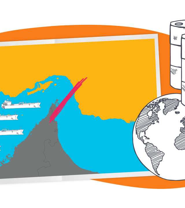 Grafik: Straße von Hormus