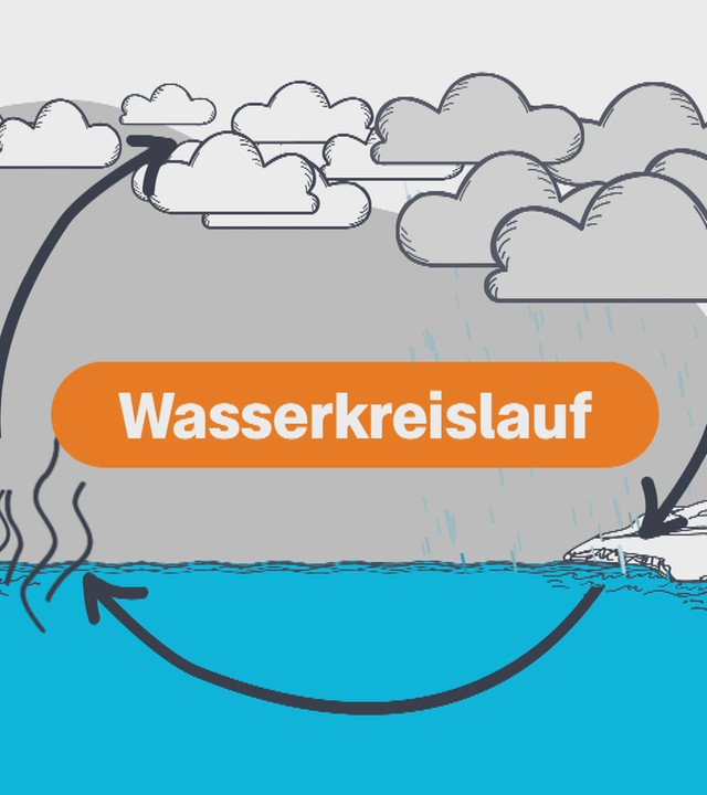 Wasserkreislauf - Grafik