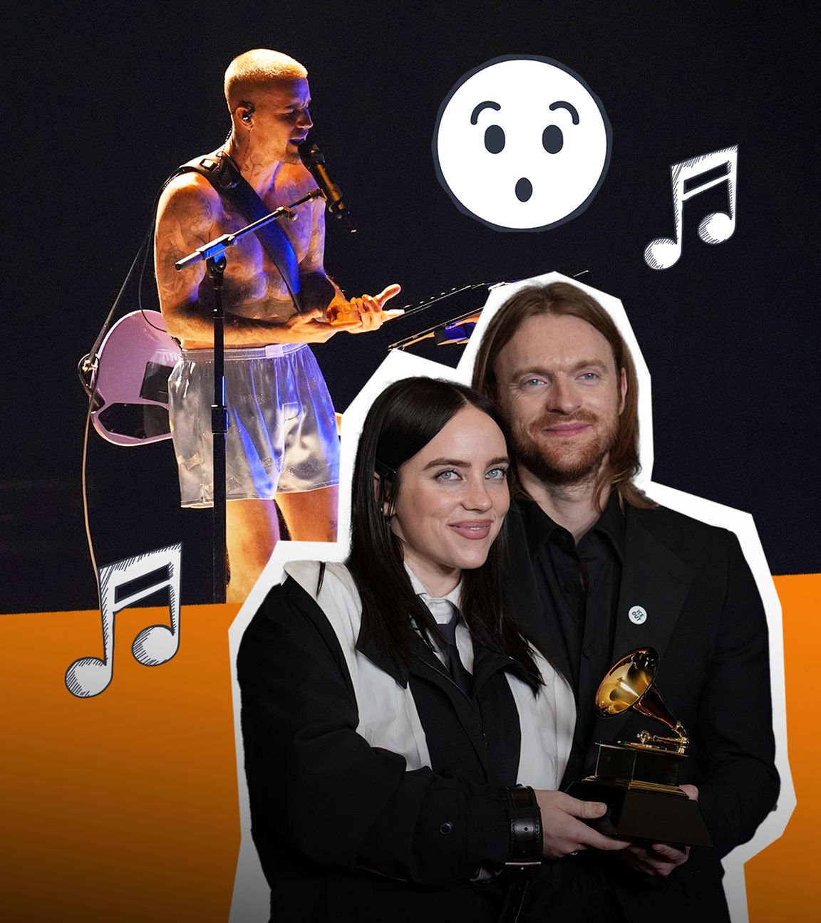 Justin Bieber und Billie Eilish bei den Grammys 2026