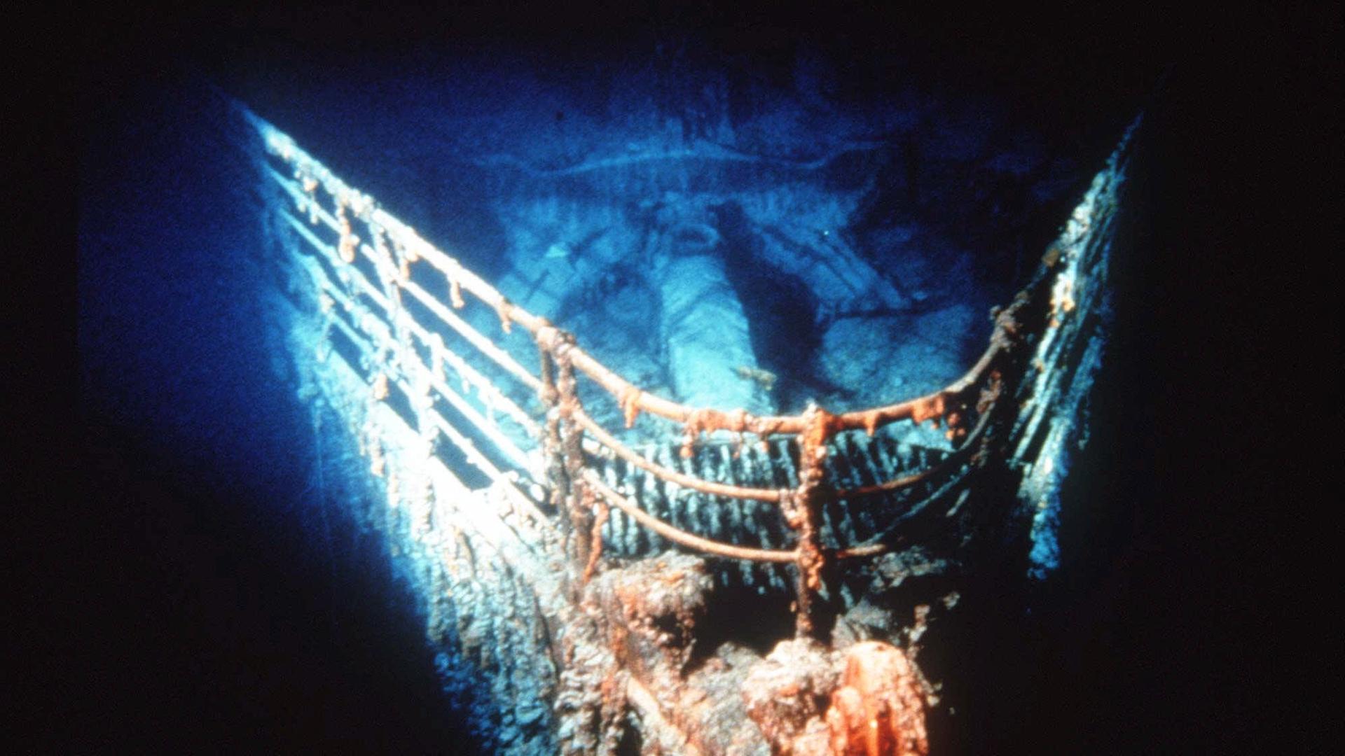 Unterwasseraufnahme der Titanic
