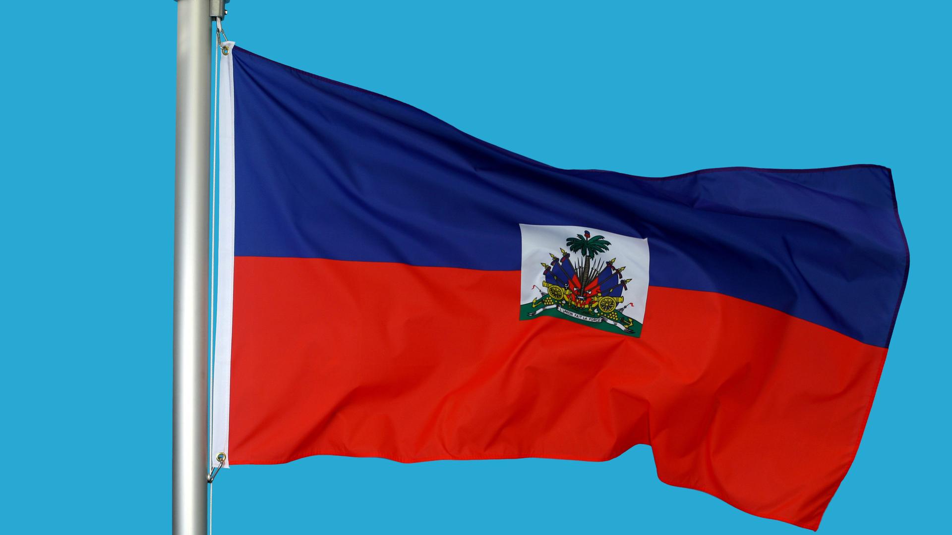 Die Flagge von Haiti
