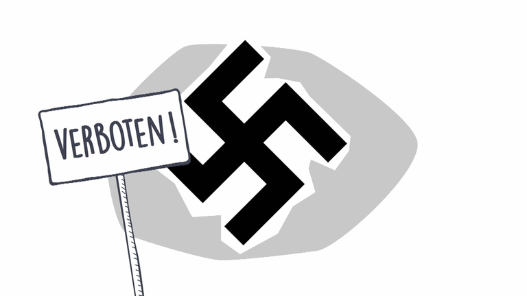 Hakenkreuz verboten Grafik