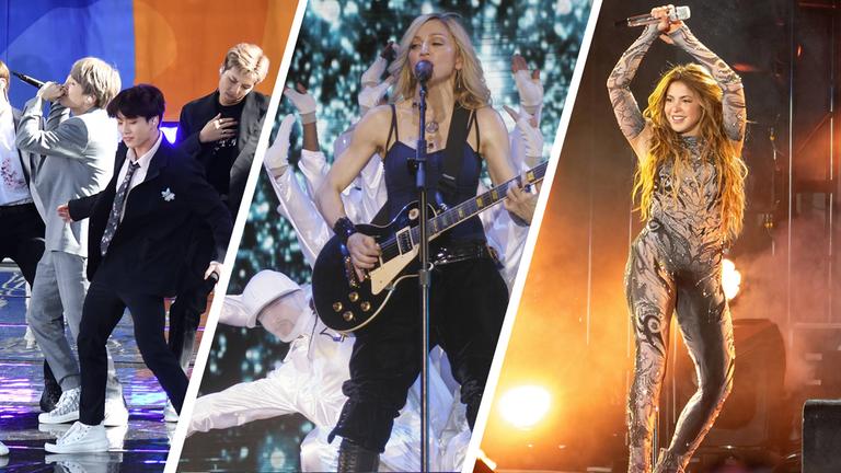 BTS, Madonna und Shakira, die drei Acts für die Halbzeit-Show bei der WM 2026. 