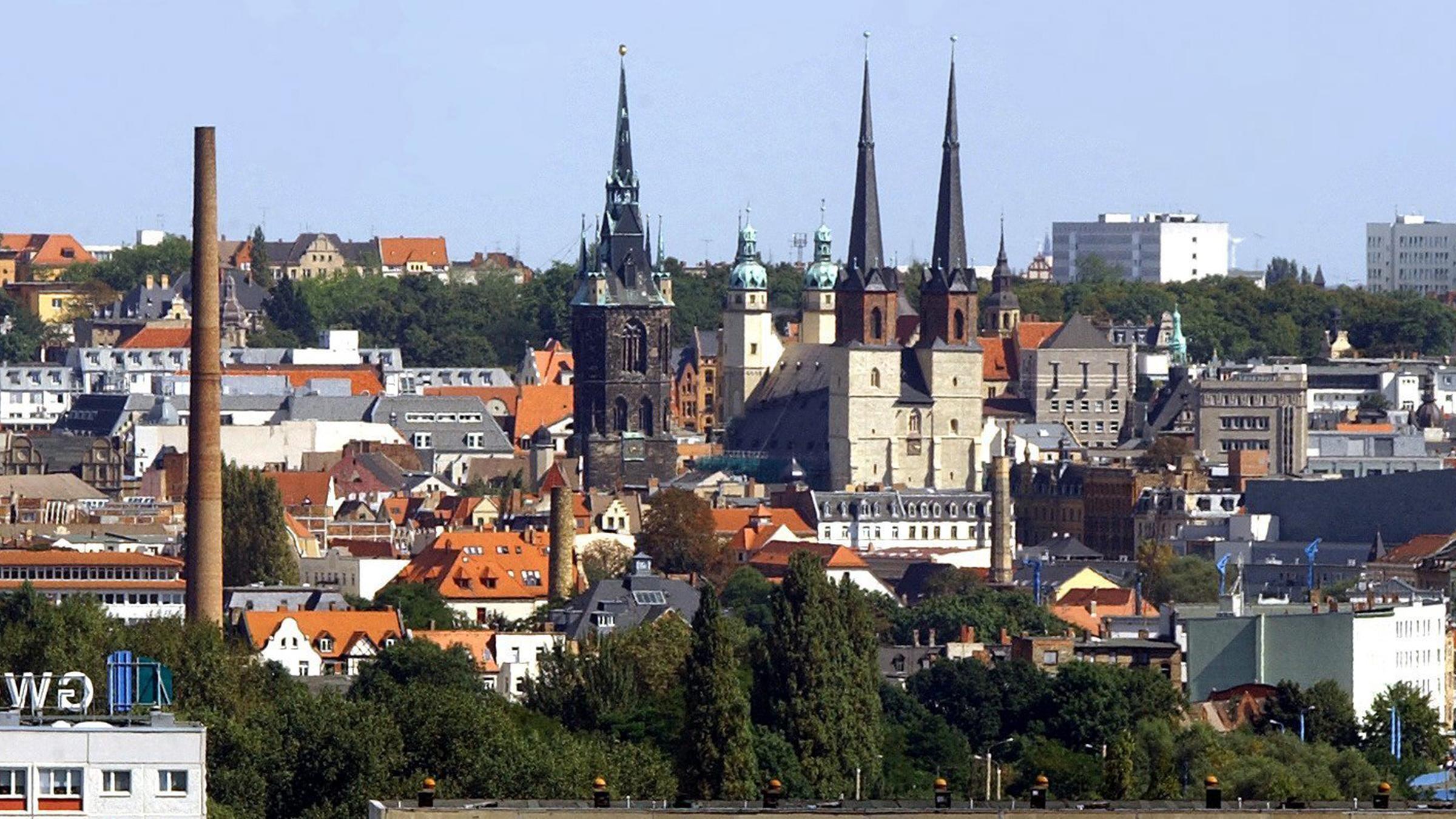 Halle Stadtansicht