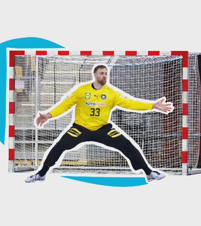 Handball-Torwart - Grafik