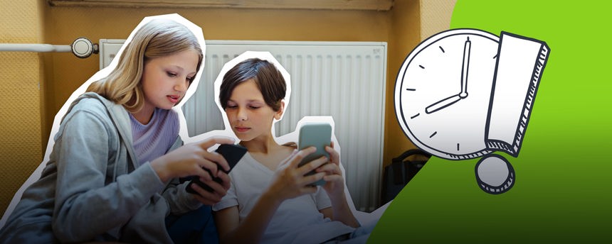 Wie lange seid ihr täglich am Handy? Schreibt uns!