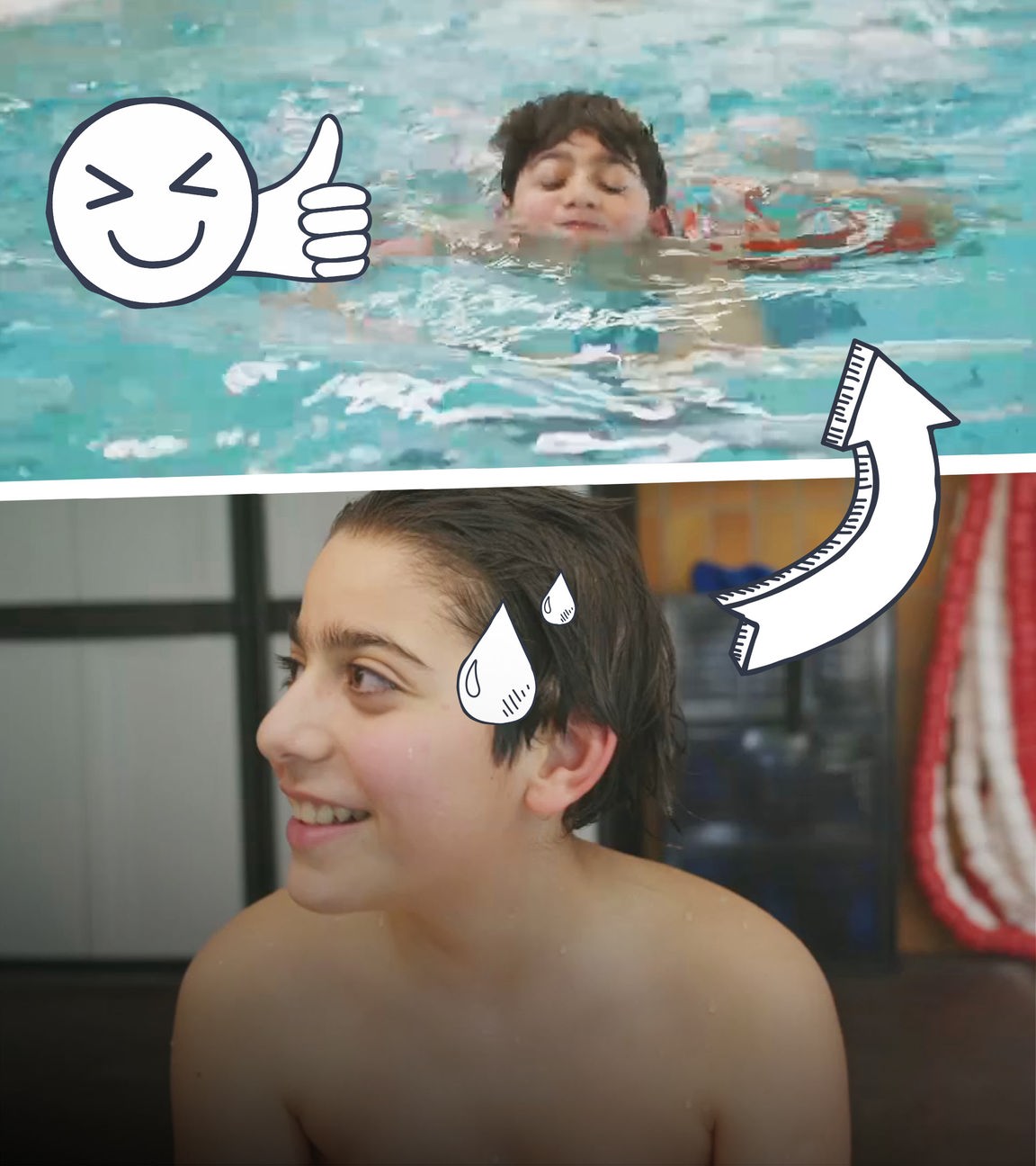 Hanna lernt schwimmen