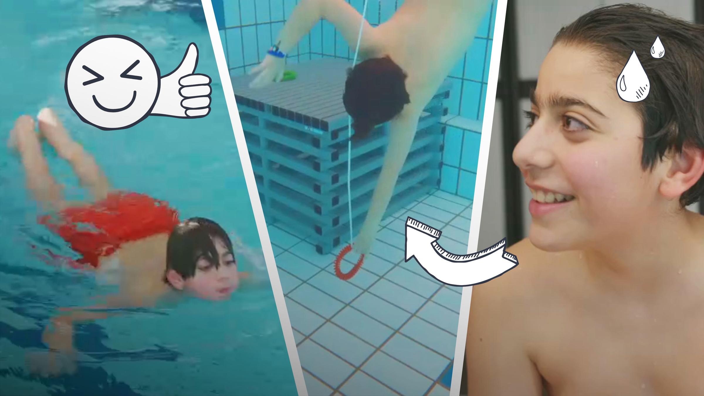 Hanna lernt schwimmen