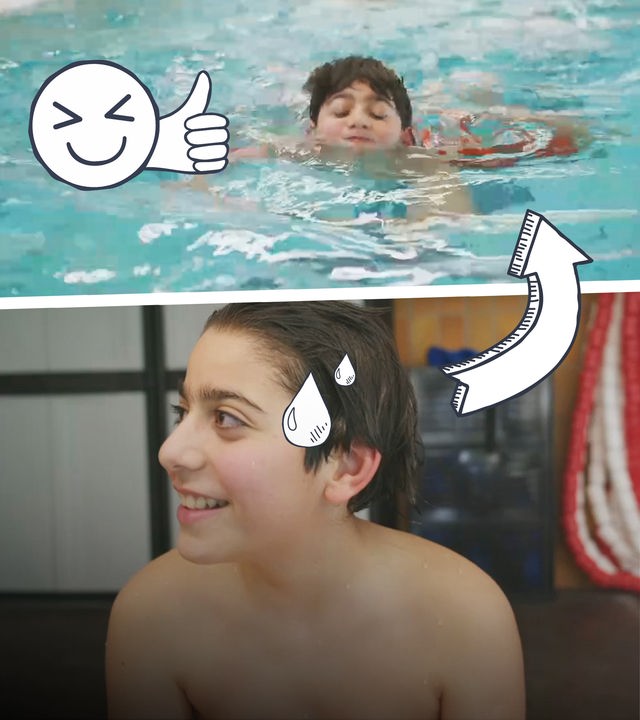 Hanna lernt schwimmen