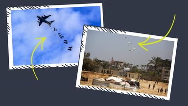 Gazastreifen: Hilfe aus der Luft