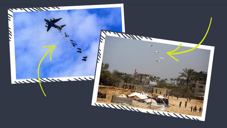 Gazastreifen: Hilfe aus der Luft