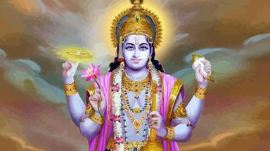 Der Hindu-Gott Vishnu.