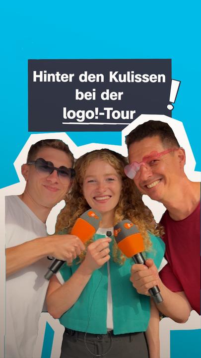 So entsteht eine logo!-Live-Sendung bei der Tour.