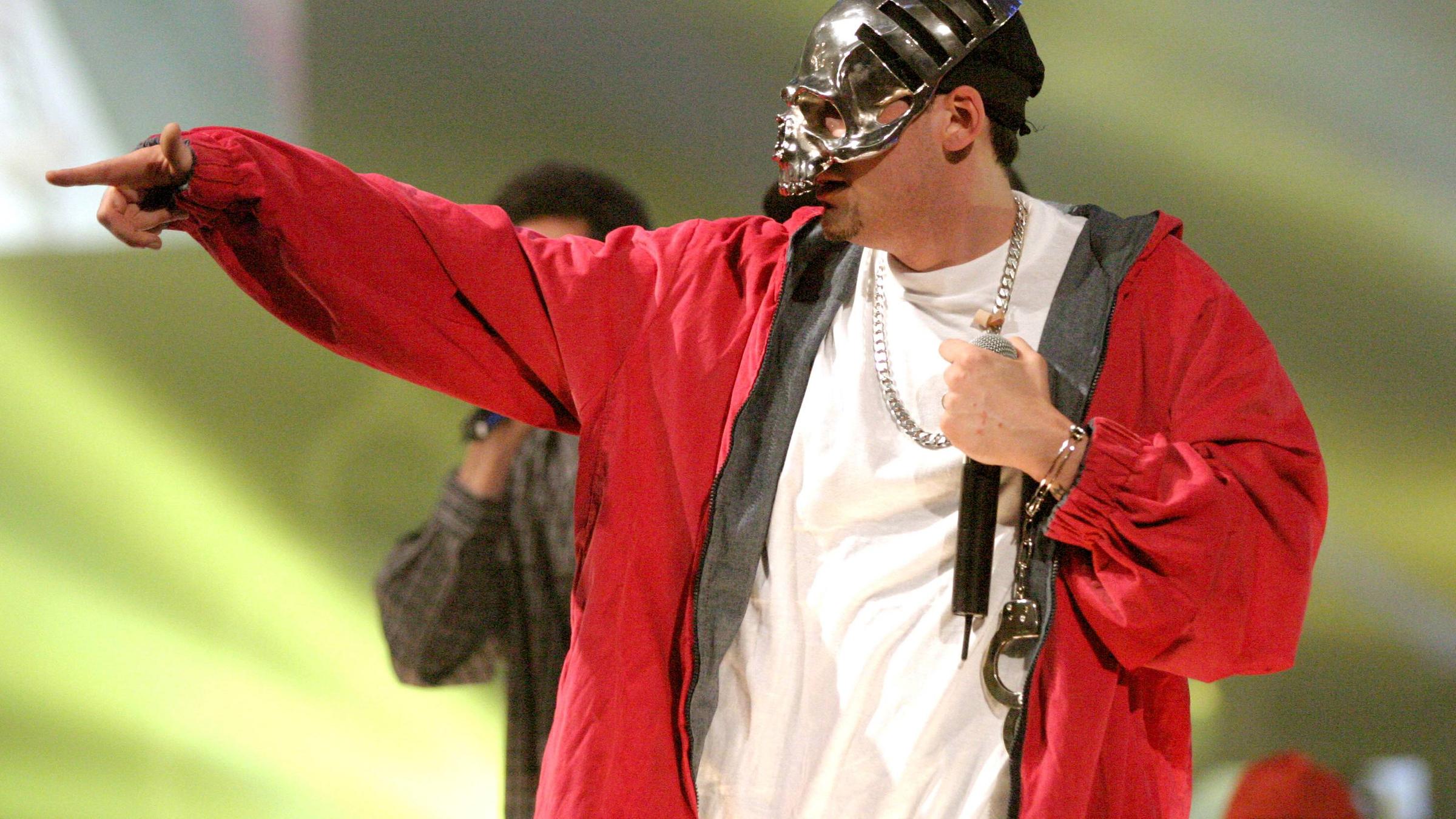 Rapper Sido bei einem Auftritt