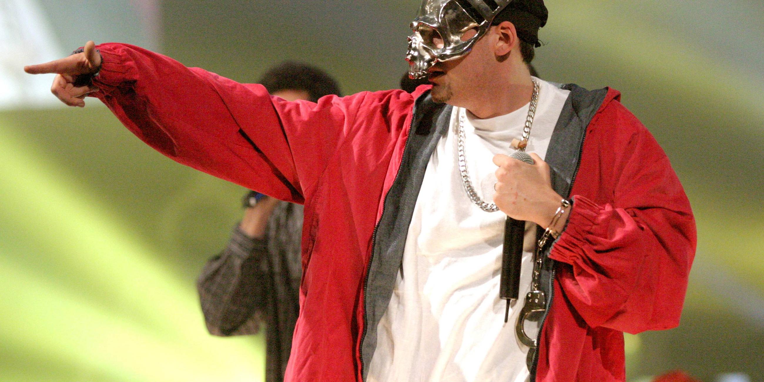 Rapper Sido bei einem Auftritt