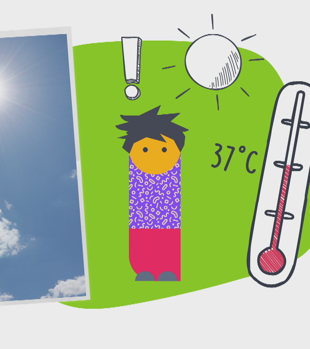 Kind bei 37 Grad im Schatten