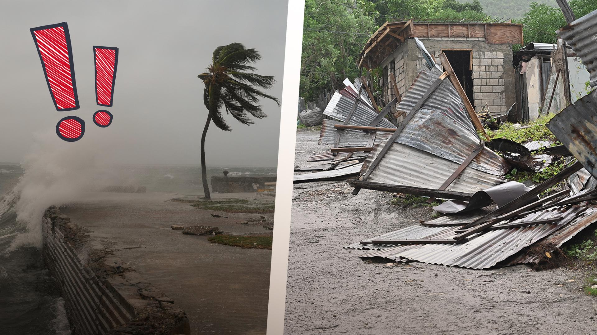 Auf Jamaika kämpfen Menschen mit den Folgen von Hurrikan "Melissa".