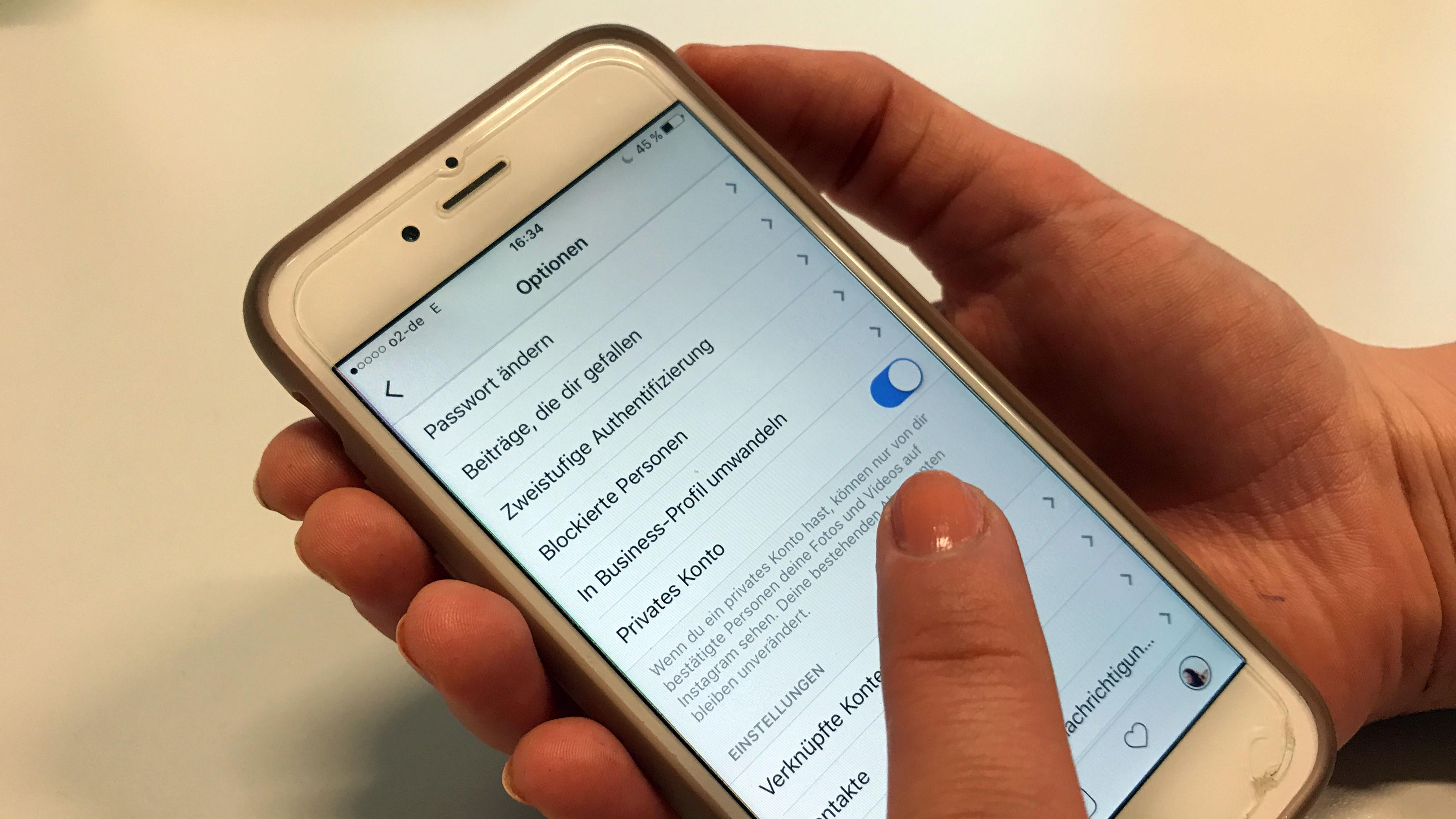 Privatsphäre-Einstellungen bei Instagram