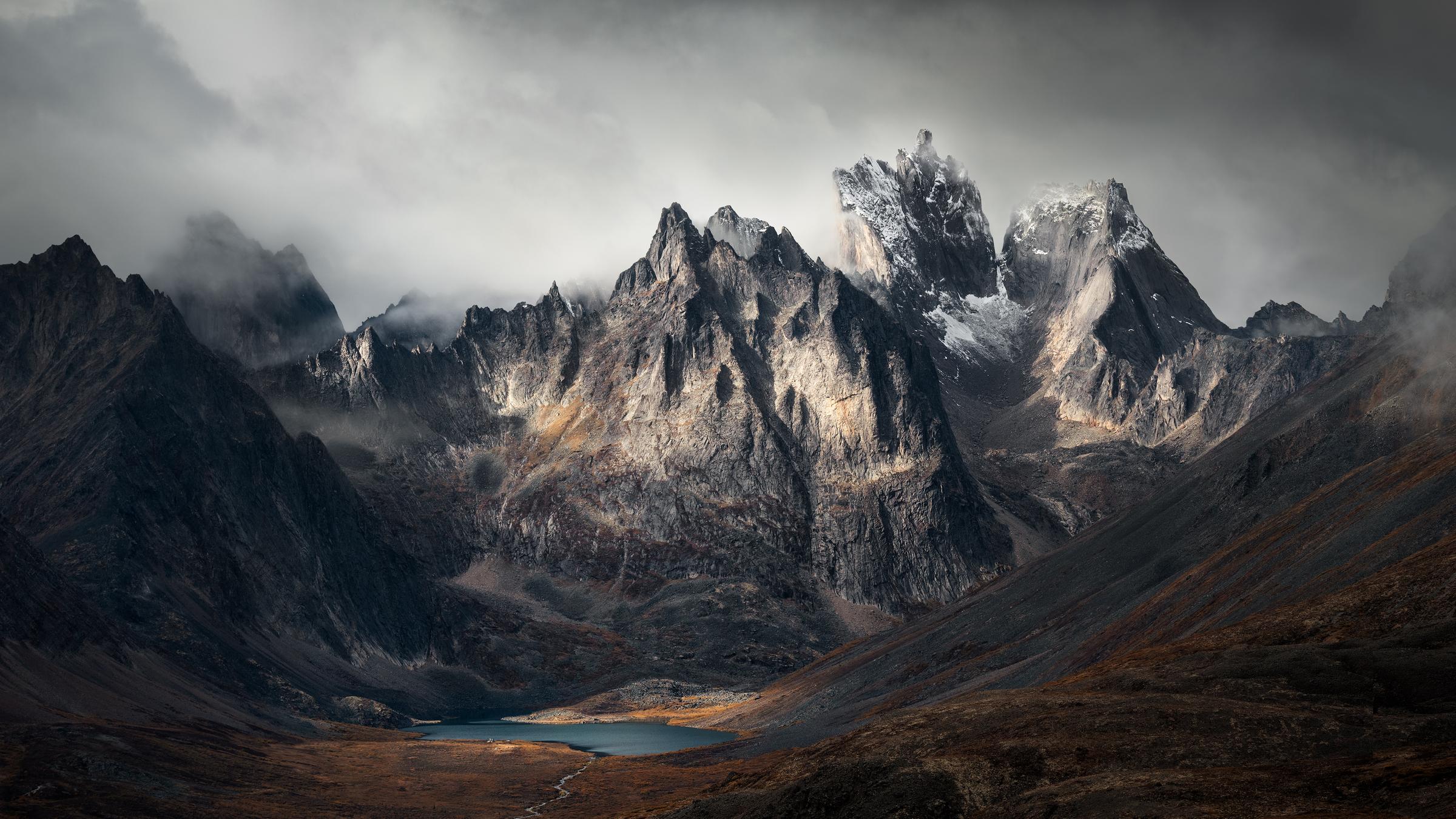 Berge rund um den Lake Grizzly