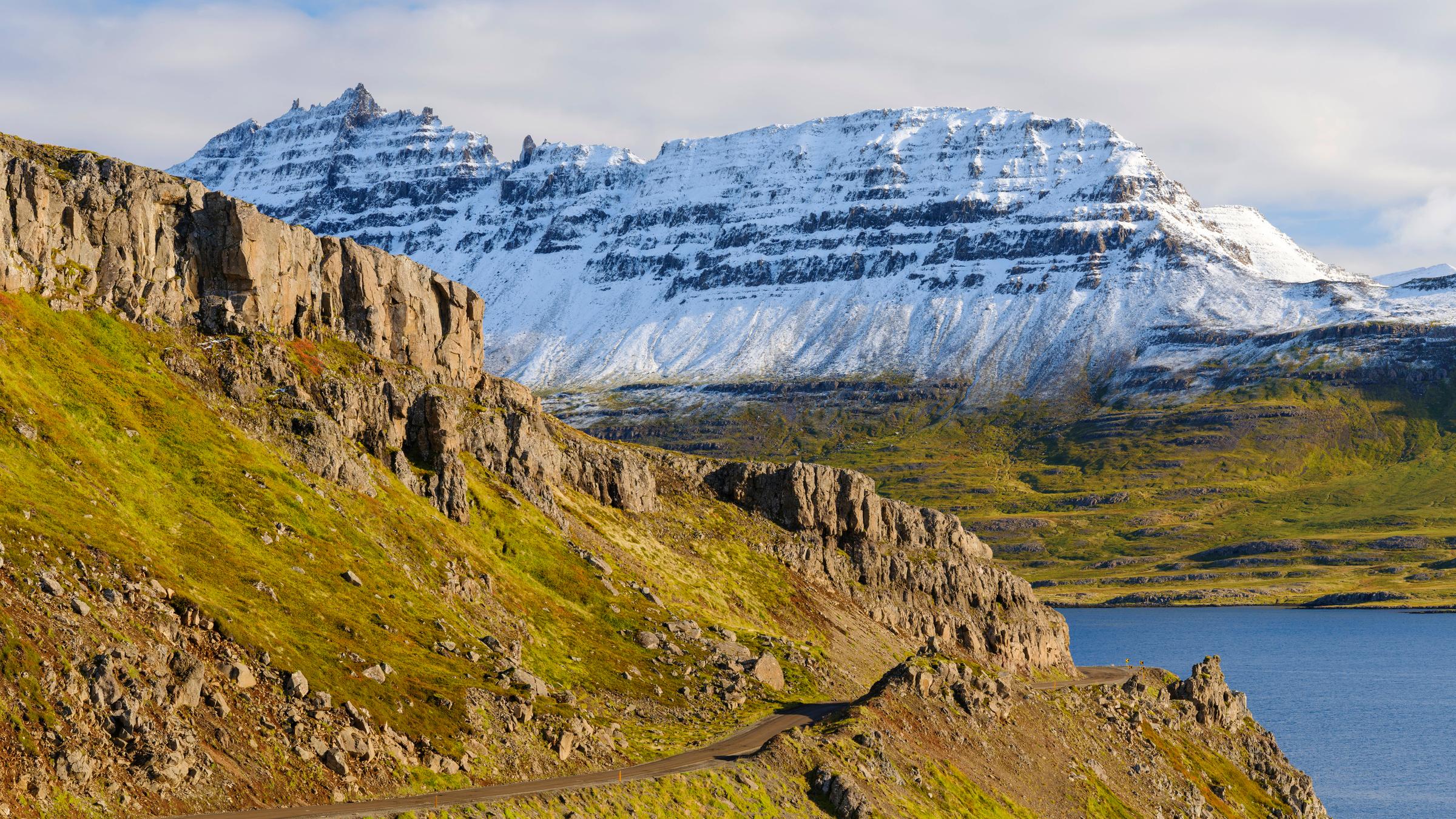 Westfjorde Islands im Herbst