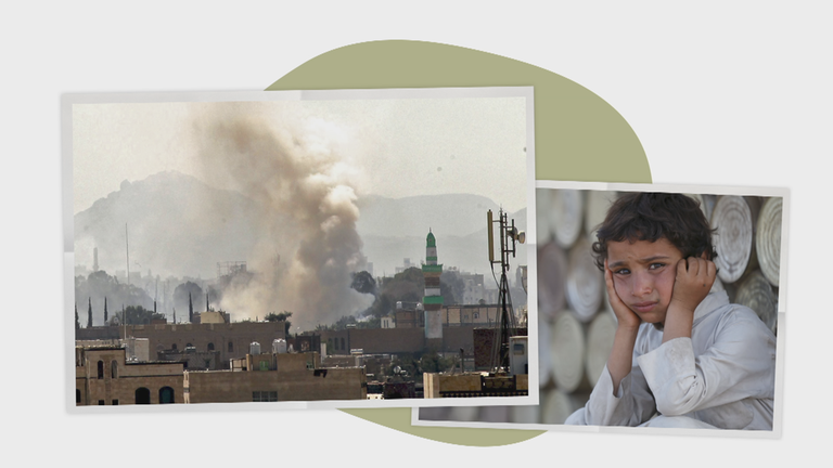 Jemen Bürgerkrieg Grafik