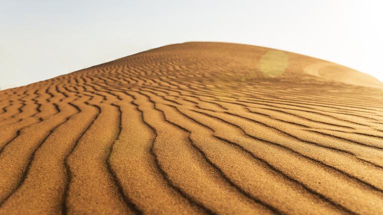 Die Wüste Rub-al-Chali im Abendlicht, menschenleer