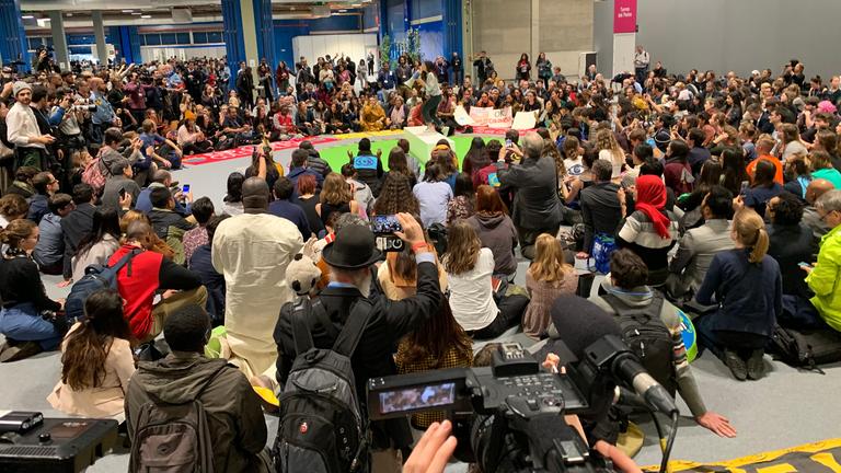 Sit-in von Fridays for Future