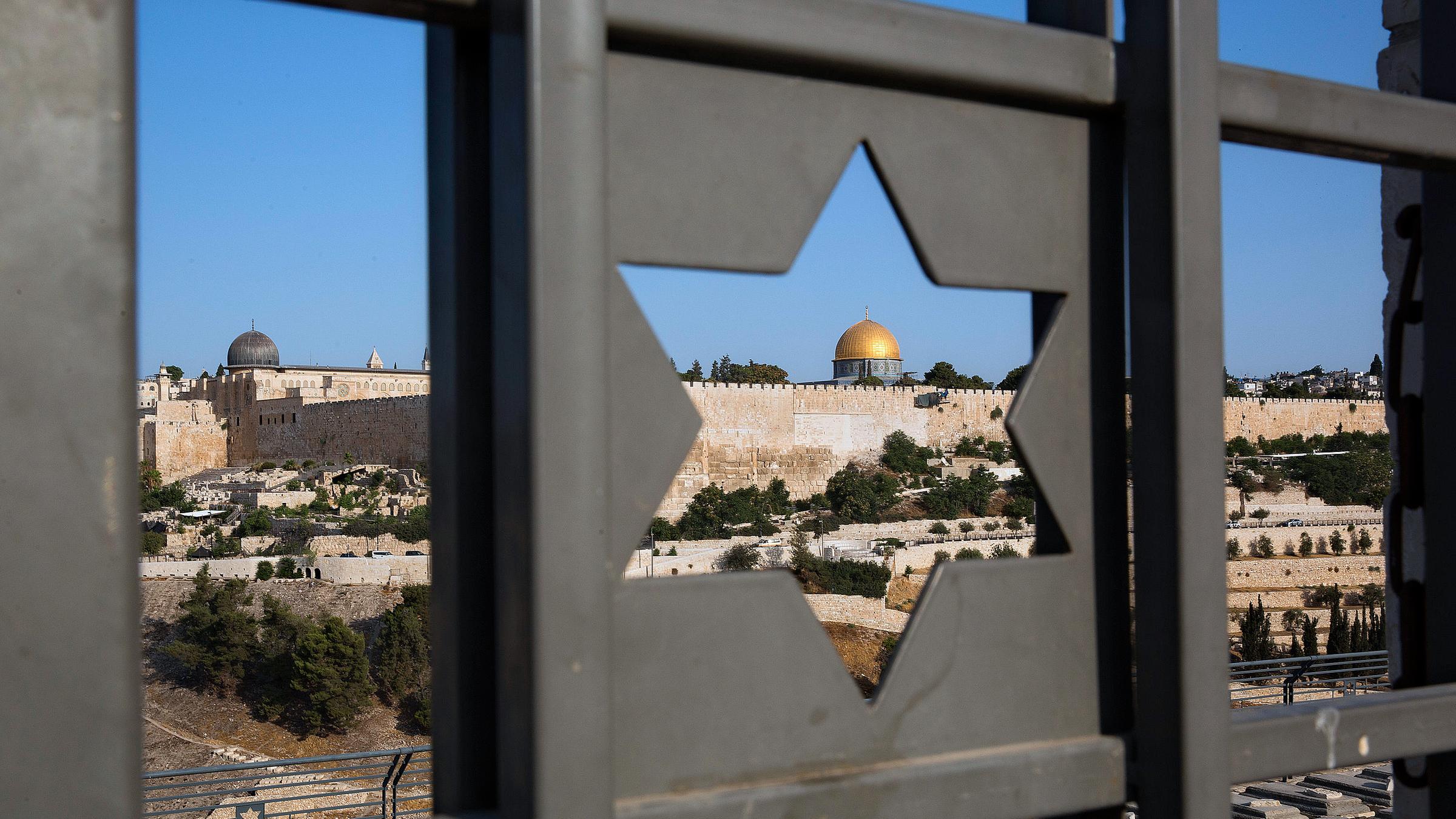 Archiv: Die Altstadt von Jerusalem, aufgenommen am 25.07.2017