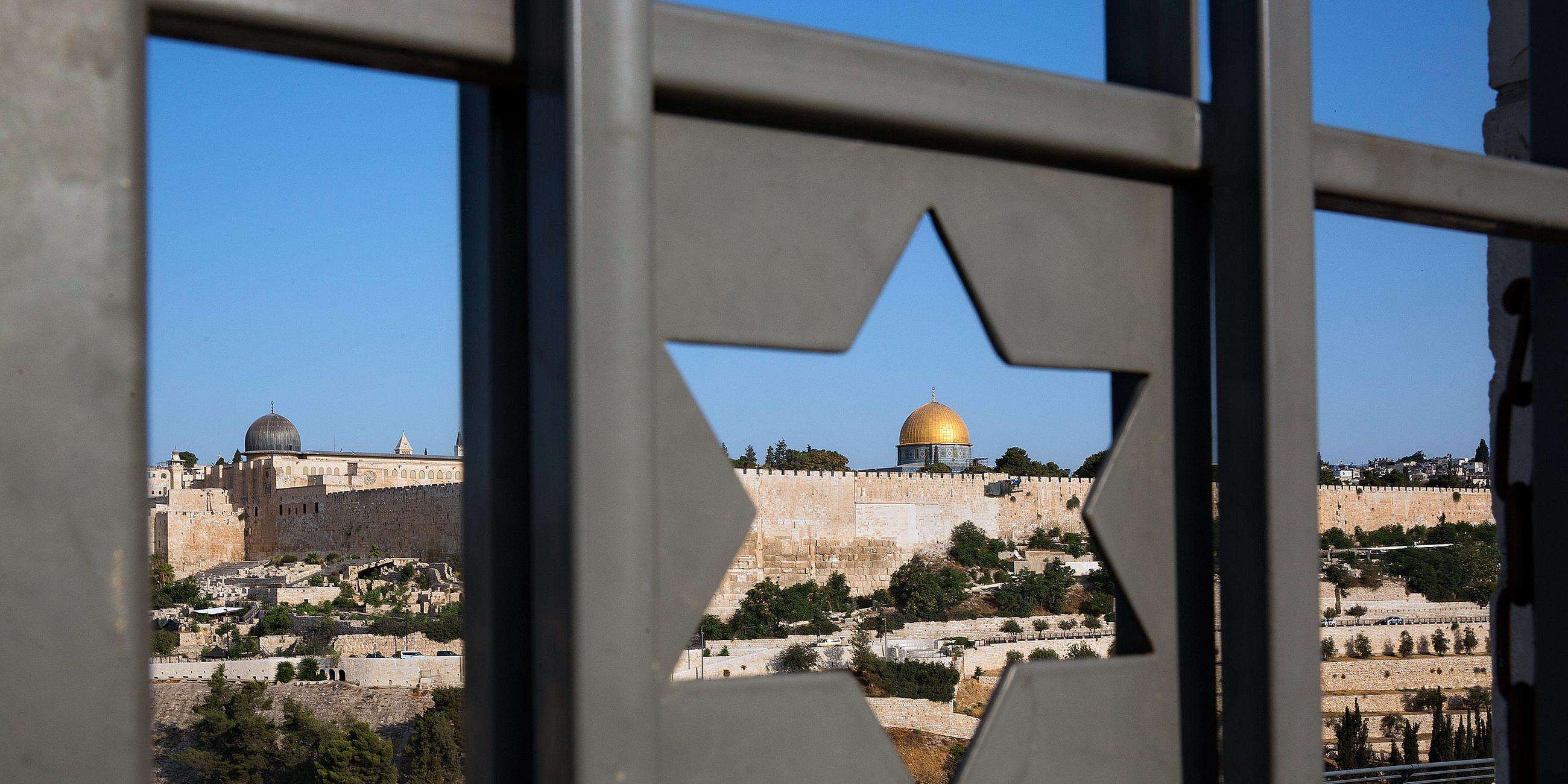 Archiv: Die Altstadt von Jerusalem, aufgenommen am 25.07.2017
