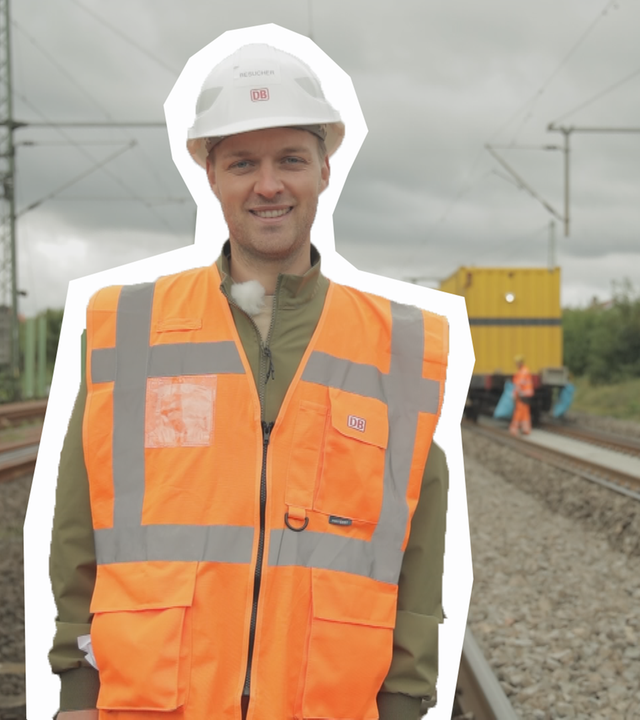 Deutsche Bahn Baustelle Reporter Johannes
