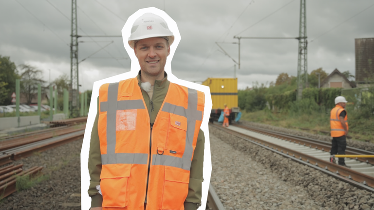 Deutsche Bahn Baustelle Reporter Johannes