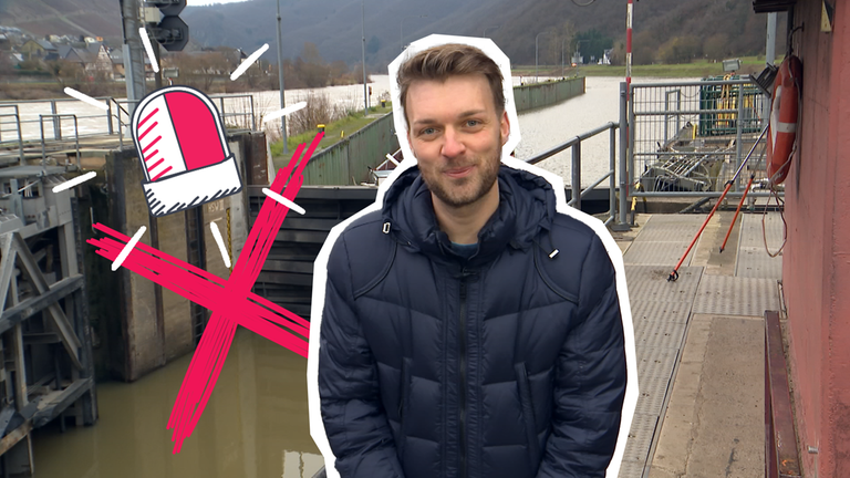 Johannes checkt kaputte Schleuse