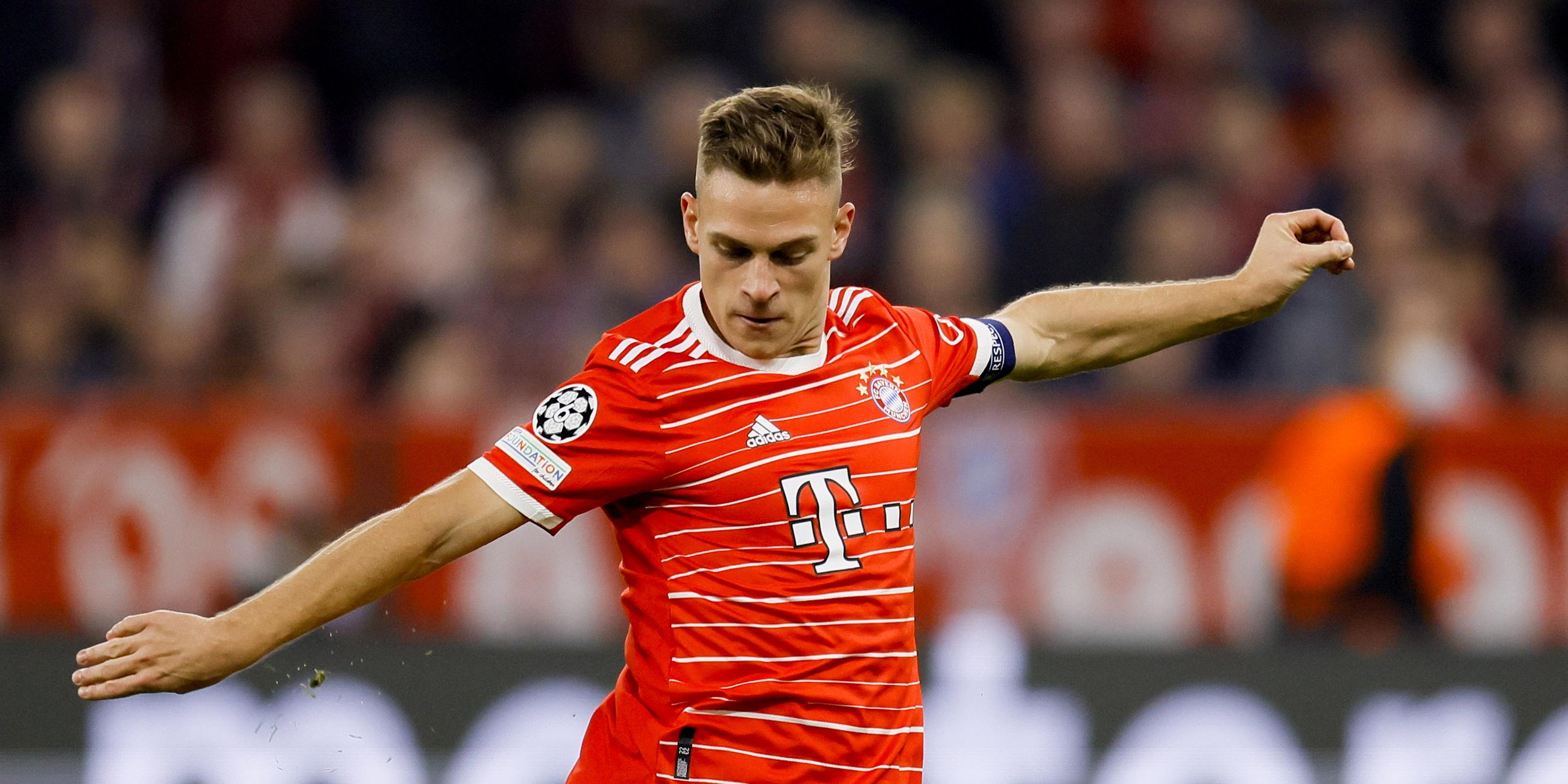 Joshua Kimmichwährend des UEFA Champions League-Spiels Bayern München - Inter Milan.