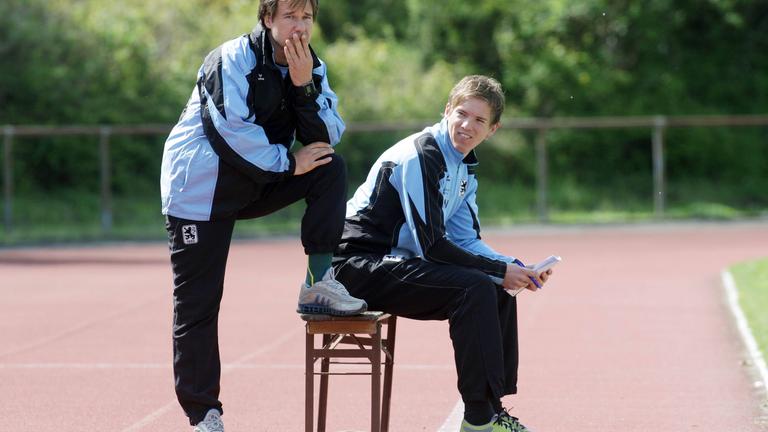 Julian Nagelsmann als Co-Trainer der U17 von 1860 München.
