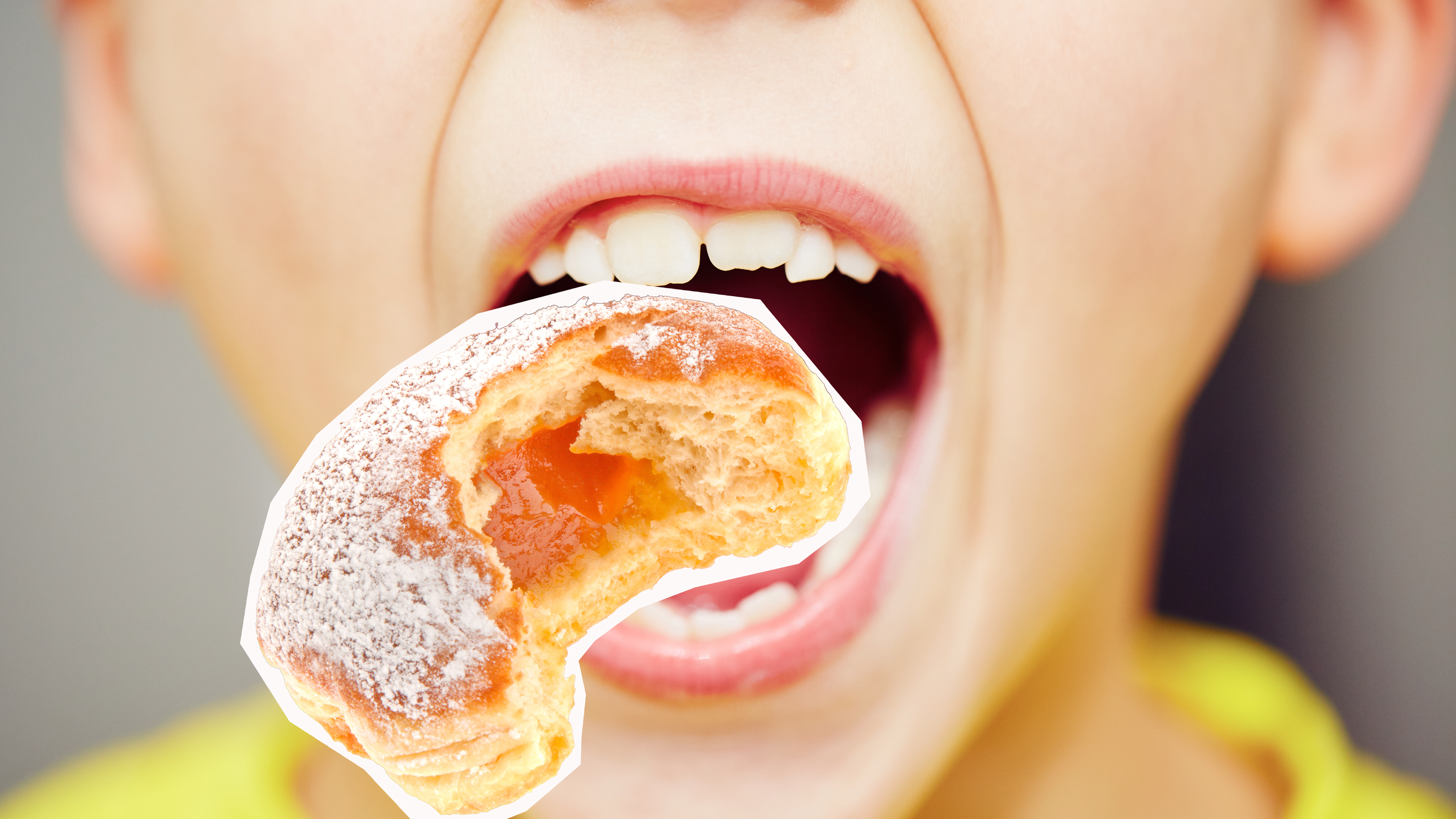 Junge beißt von Kreppel ab 