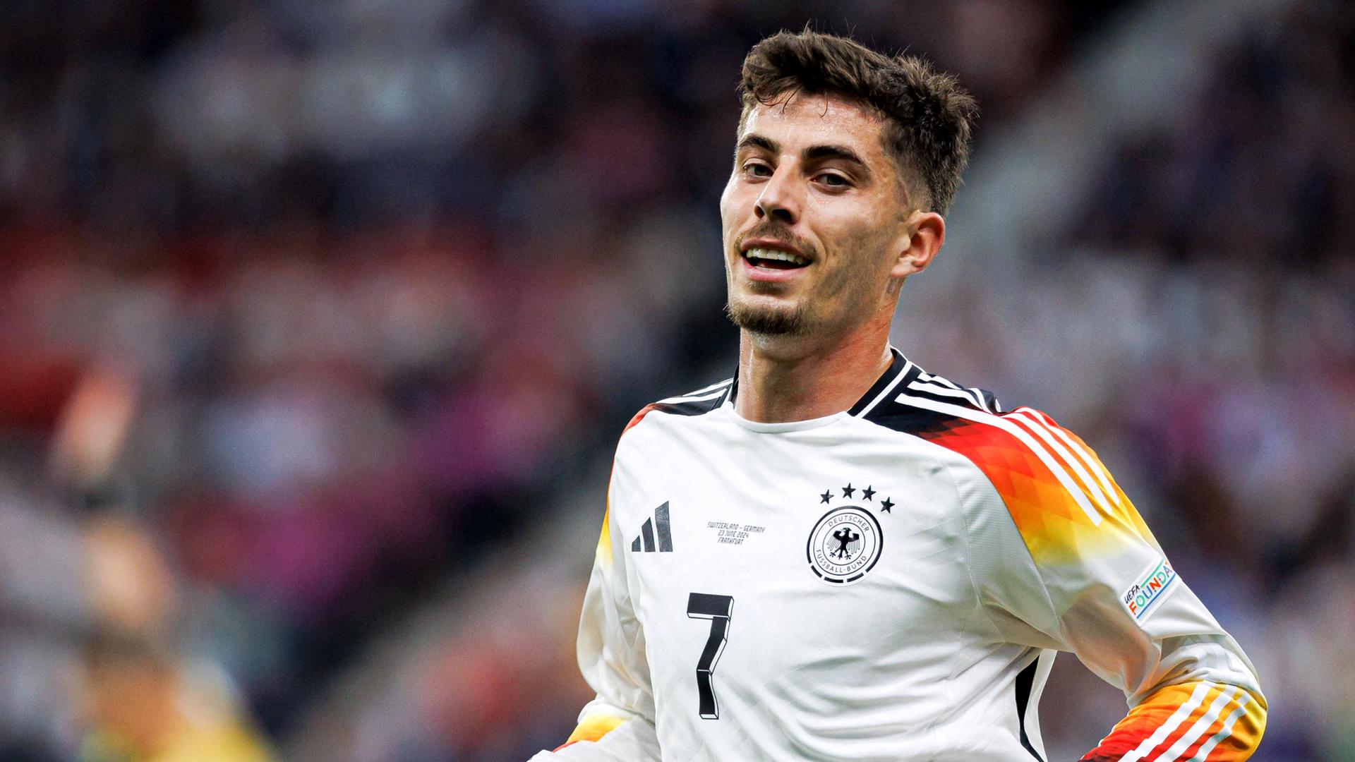 Kai Havertz (Deutschland) während des UEFA Euro 2024 Spiels zwischen der Schweiz und Deutschland.