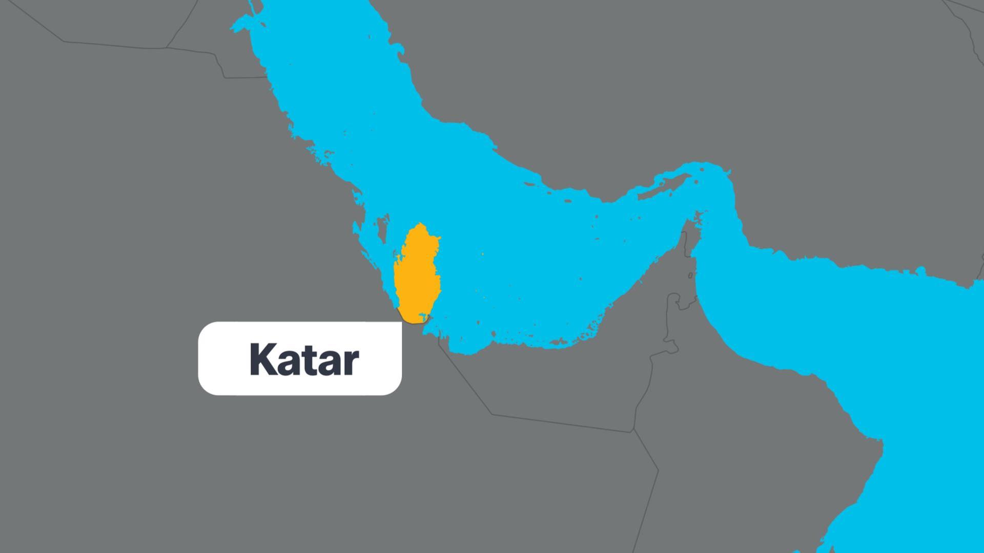Karte von Katar