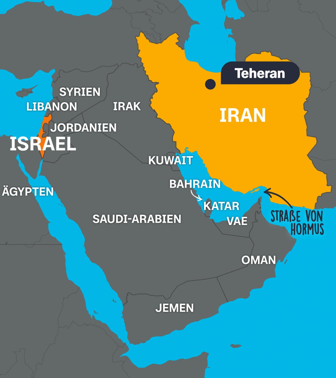Karte Naher Osten