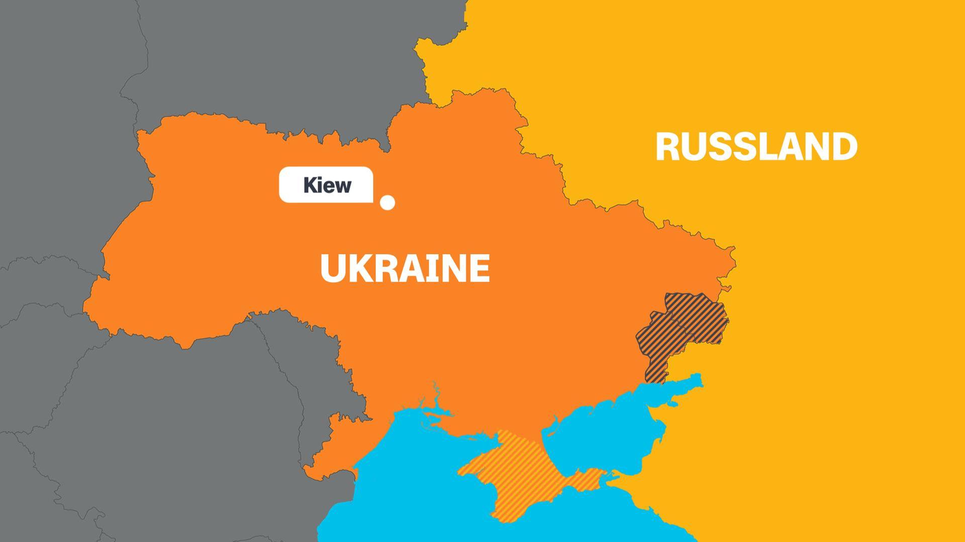 Karte der Ukraine