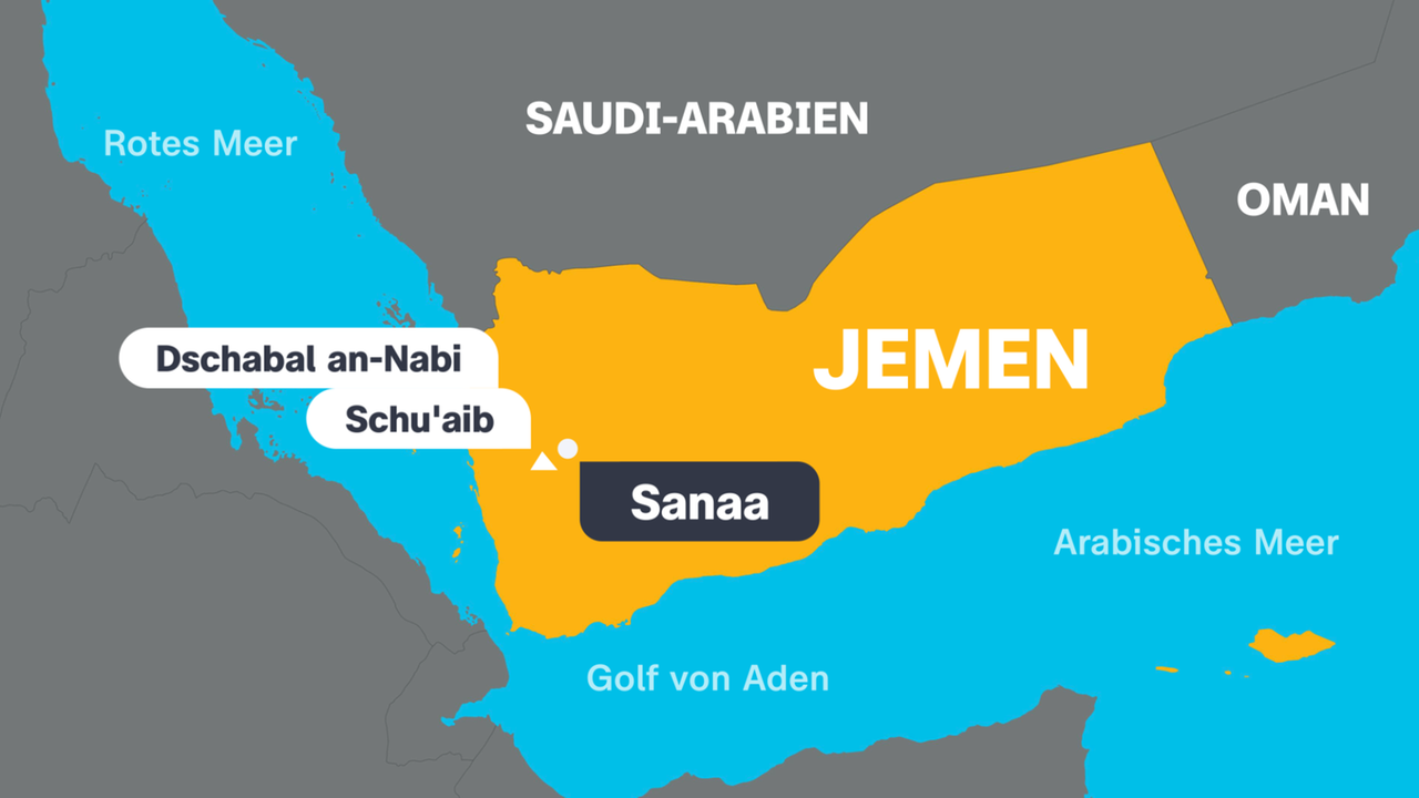 Karte vom Jemen