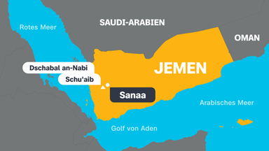 Karte vom Jemen
