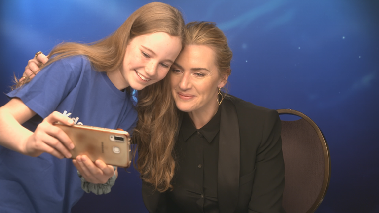 Kinderreporterin Martha und Kate Winslet