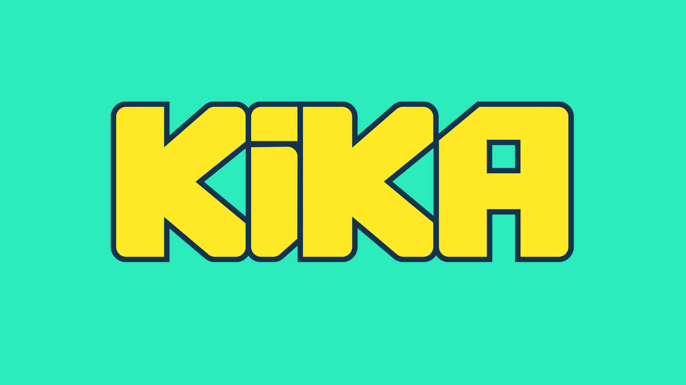 Logo des KiKA auf farbigem Hintergrund