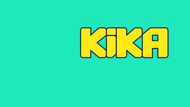 Logo des KiKA auf farbigem Hintergrund